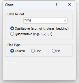 Chart Dialog - Data to Plot