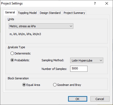  Project Settings general