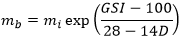 Equation for Parameter mb