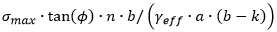 Shear Factor of Safety Equation