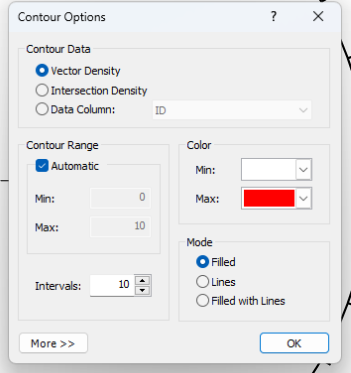 Contour Options Dialog