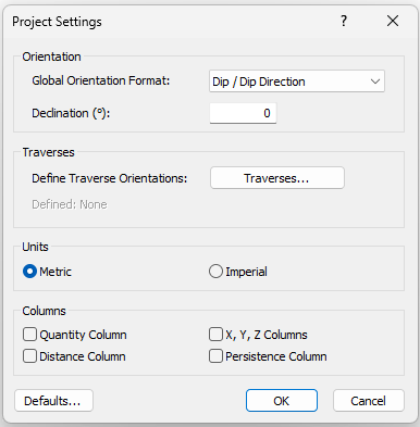 Project Settings General