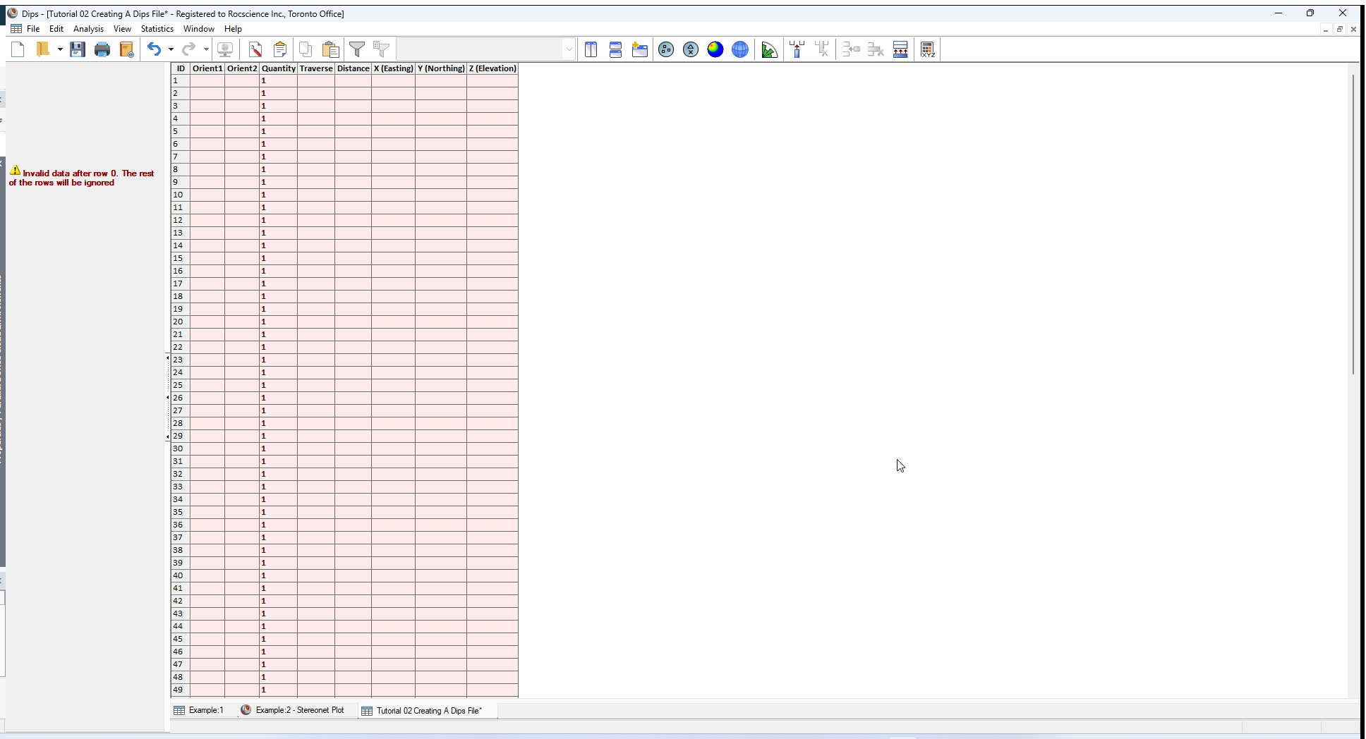 Grid Data View - Traverse Column