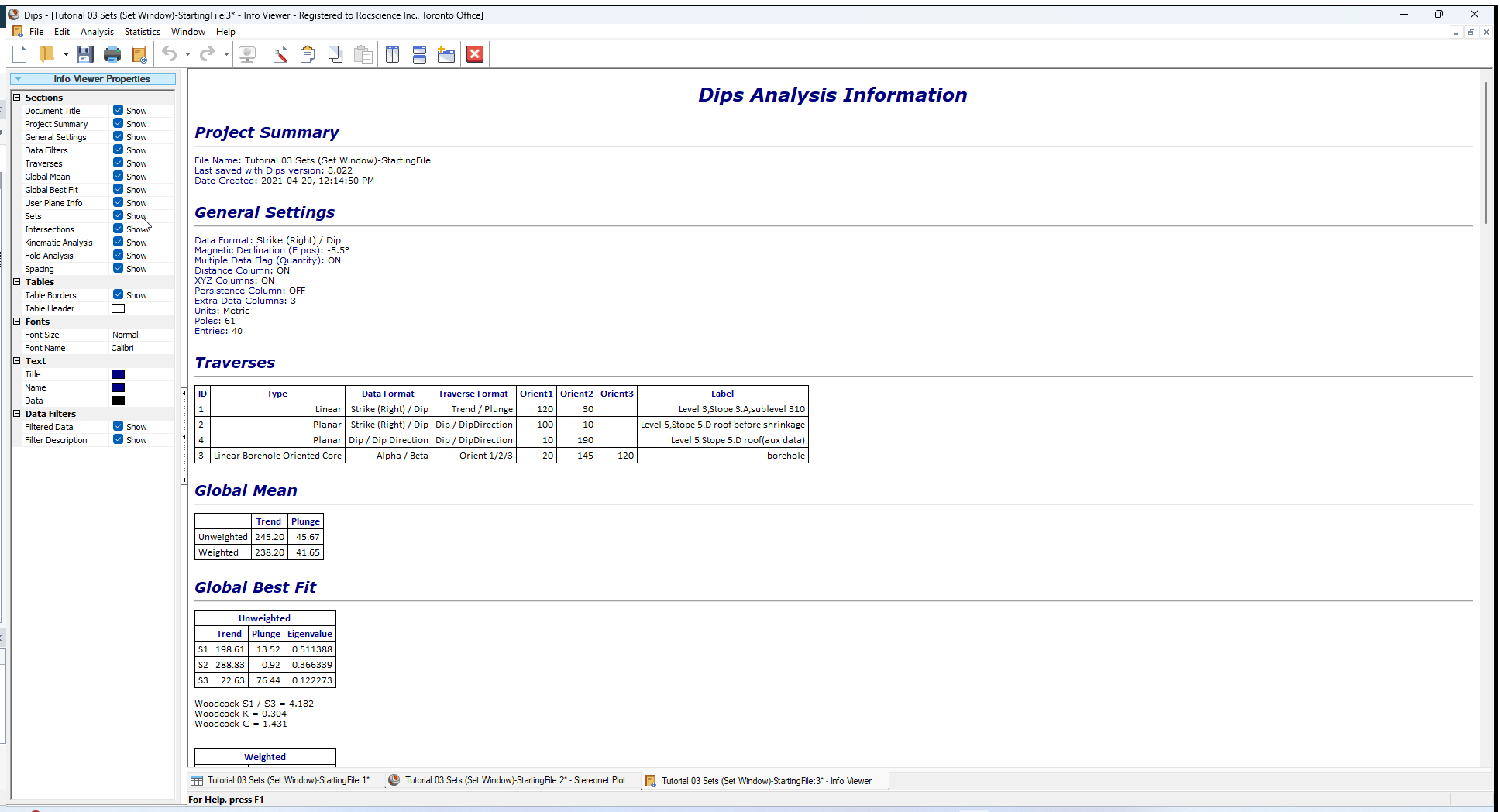 Info Viewer Analysis