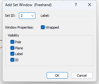 Add Set Window Dialog