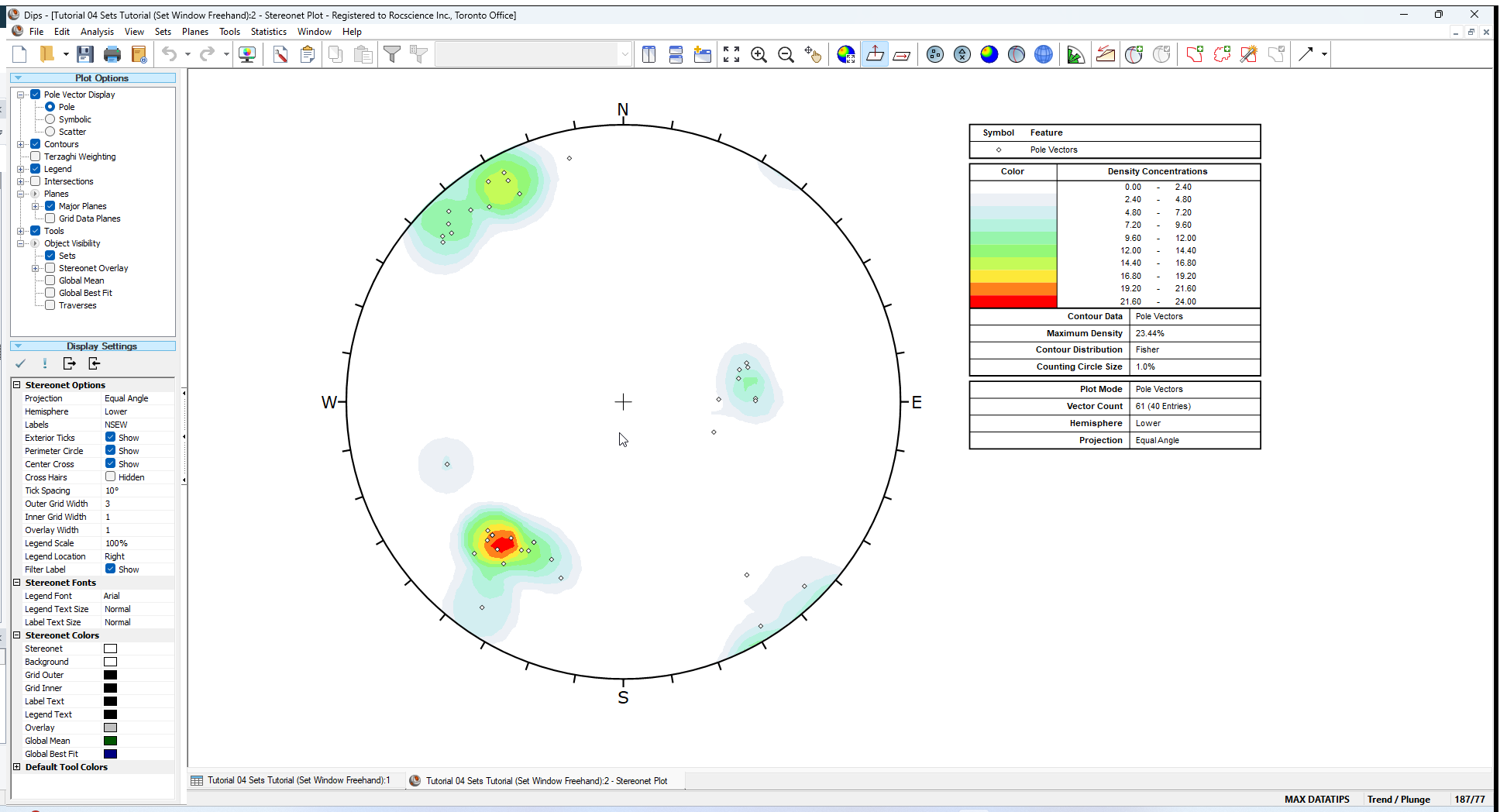 Stereonet Plot View