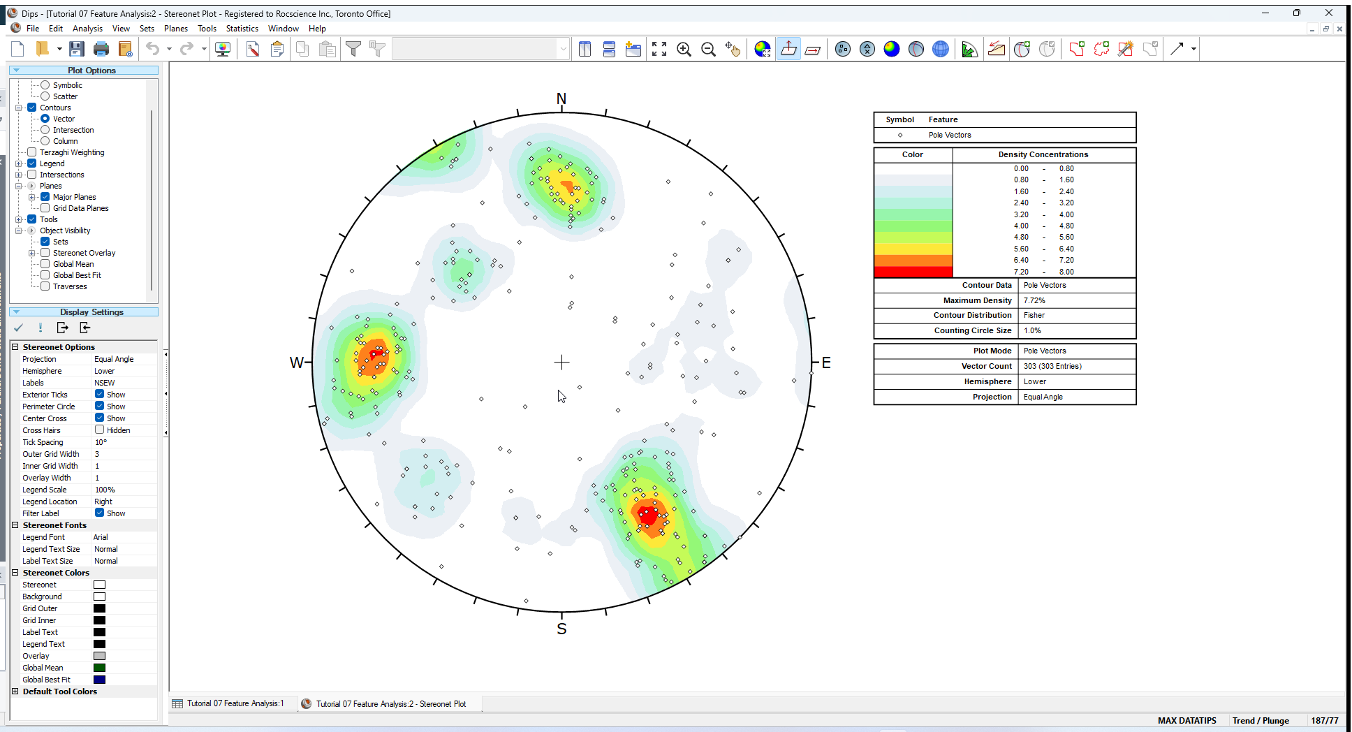 Stereonet Plot View