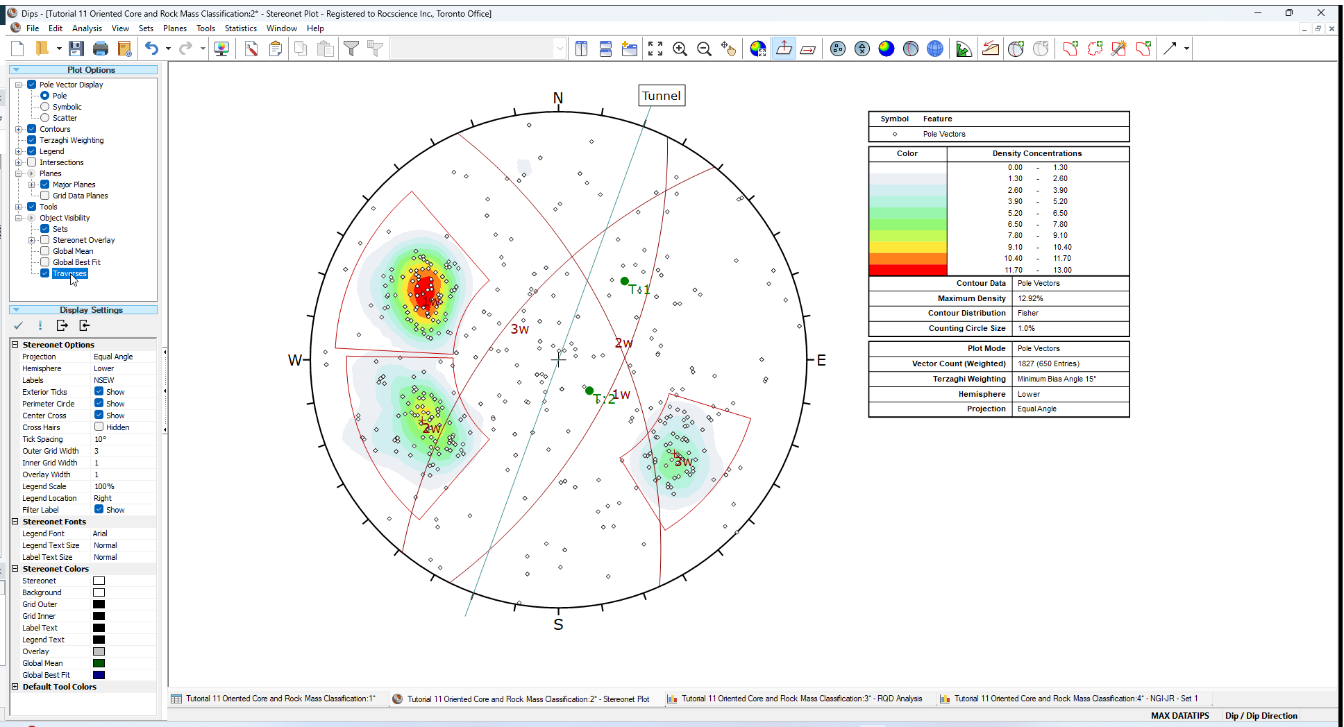 Stereonet Plot view