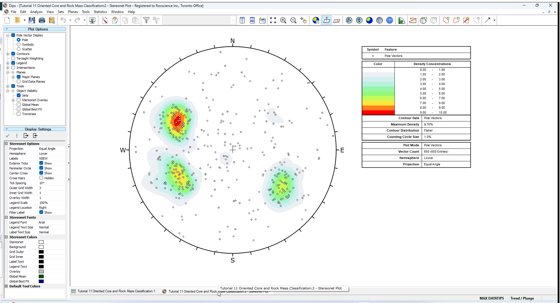 Stereonet Plot View