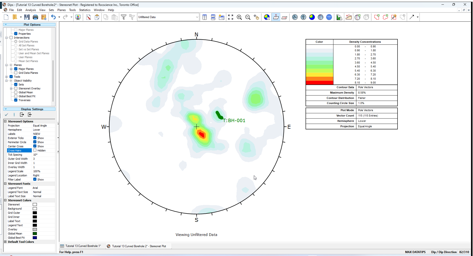 Stereonet Plot View