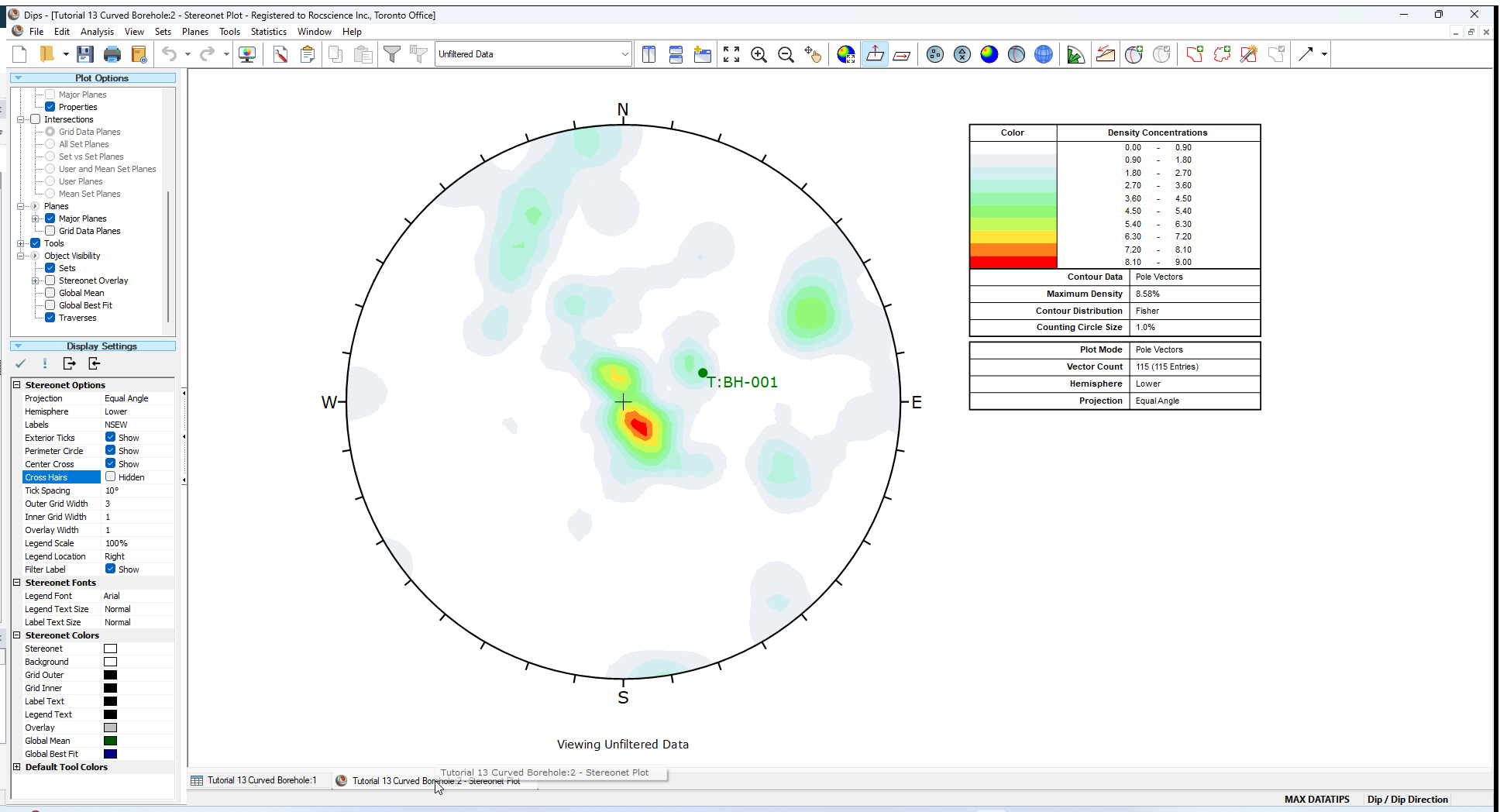 Stereonet Plot View