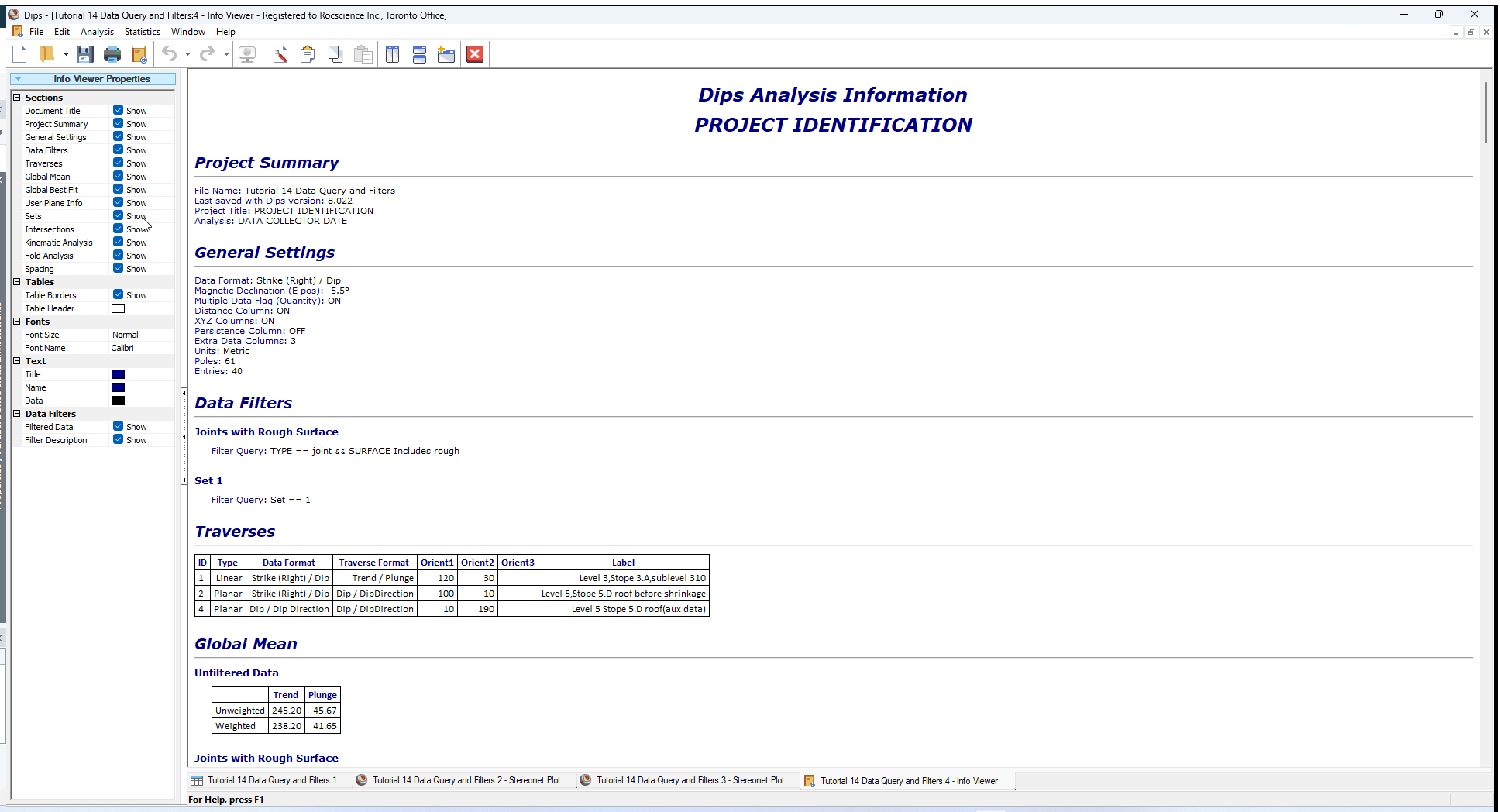 InfoViewer Analysis