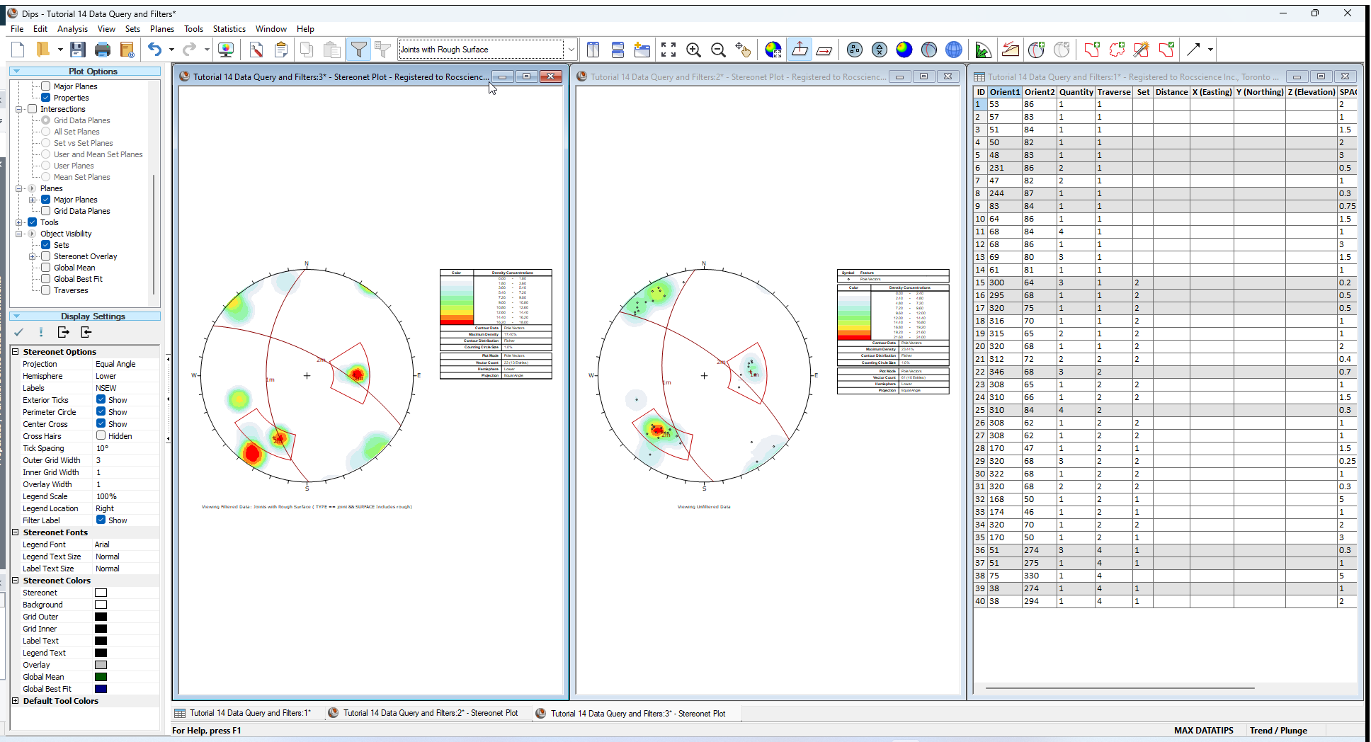 Stereonet Plot View