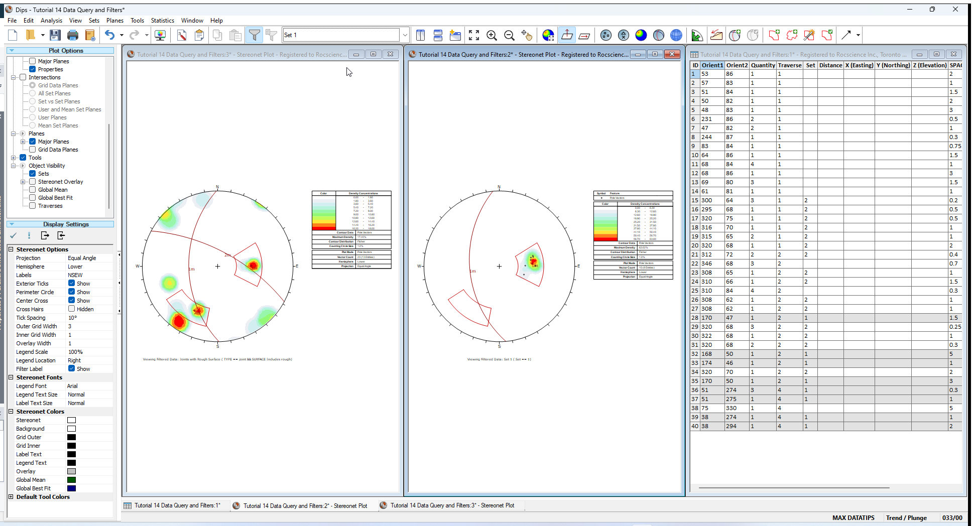 Stereonet Plot View