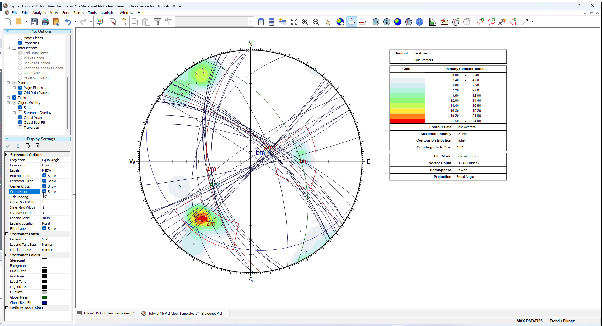 Stereonet Plot View