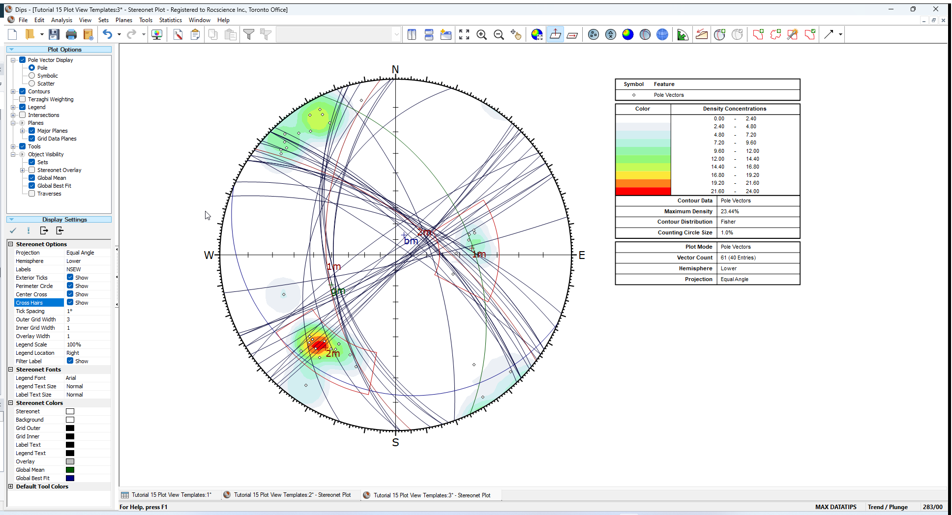 Stereonet Plot View