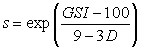 the parameters of the Generalized Hoek-Brown criterion [Hoek, Carranza-Torres & Corkum (2002)], can be determined from the following equations