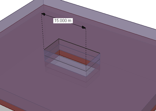 Dimension length tool in the Viewport