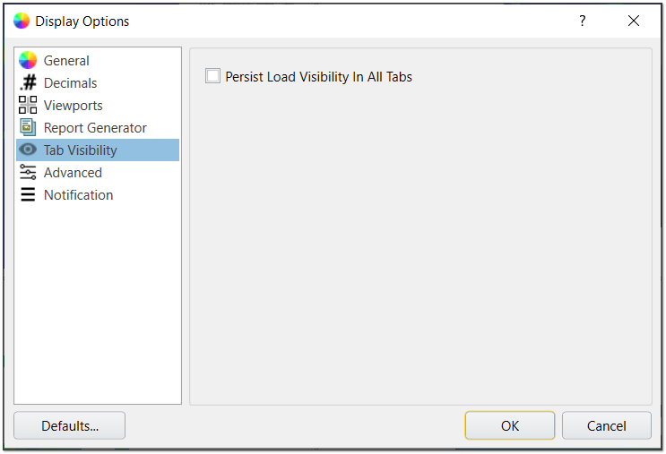 Tab Visibility