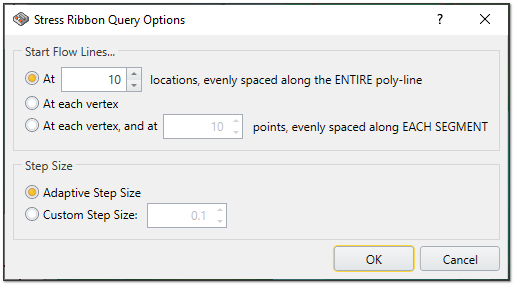 Stress Ribbon Query Options