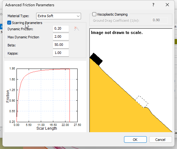 Advanced Friction Parameters dialog 