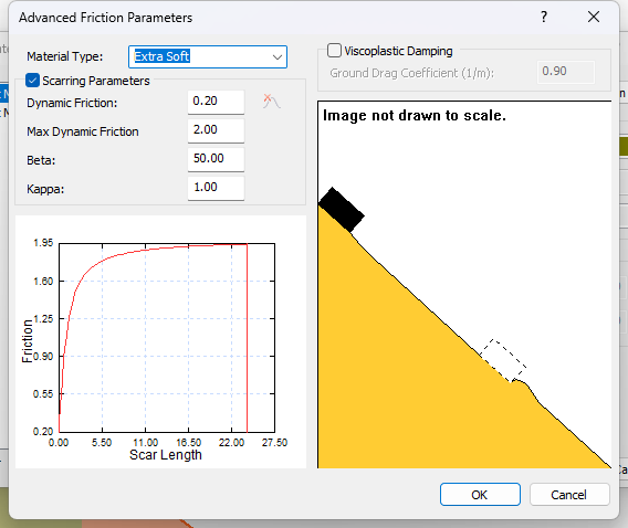 Advanced Friction Parameters dialog 