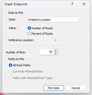 Graph Endpoints dialog 