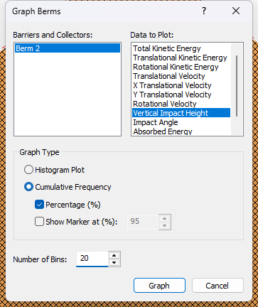 Graph Berms dialog 