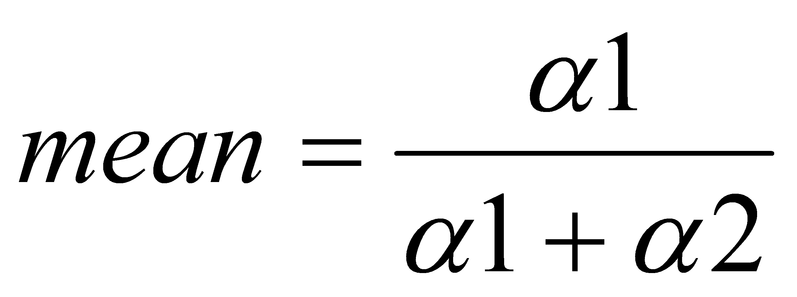 Beta Distribution mean