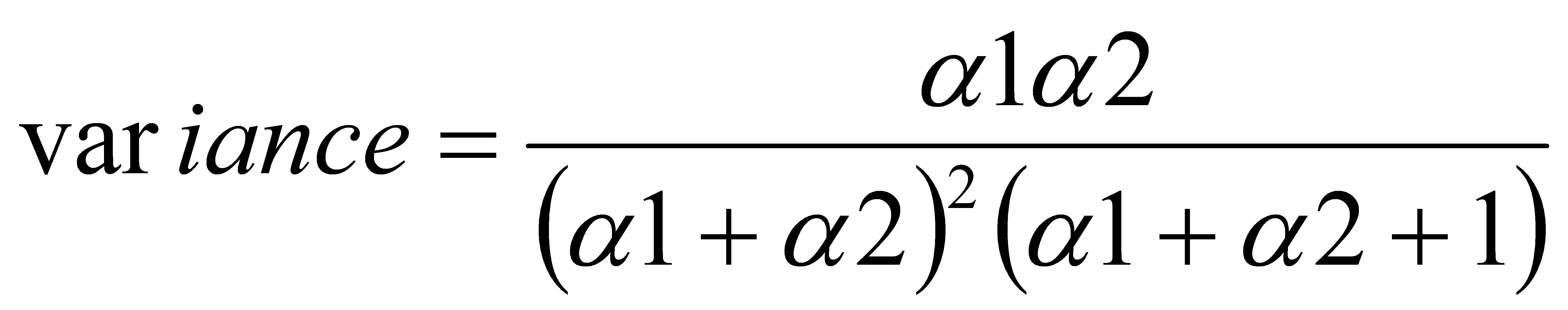 Beta Distribution variance