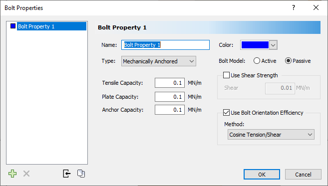 Bolt Properties