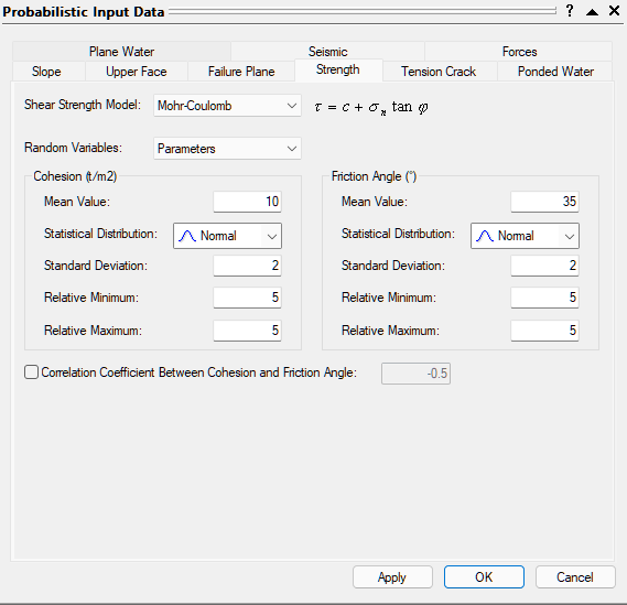 Probabilistic Input Data