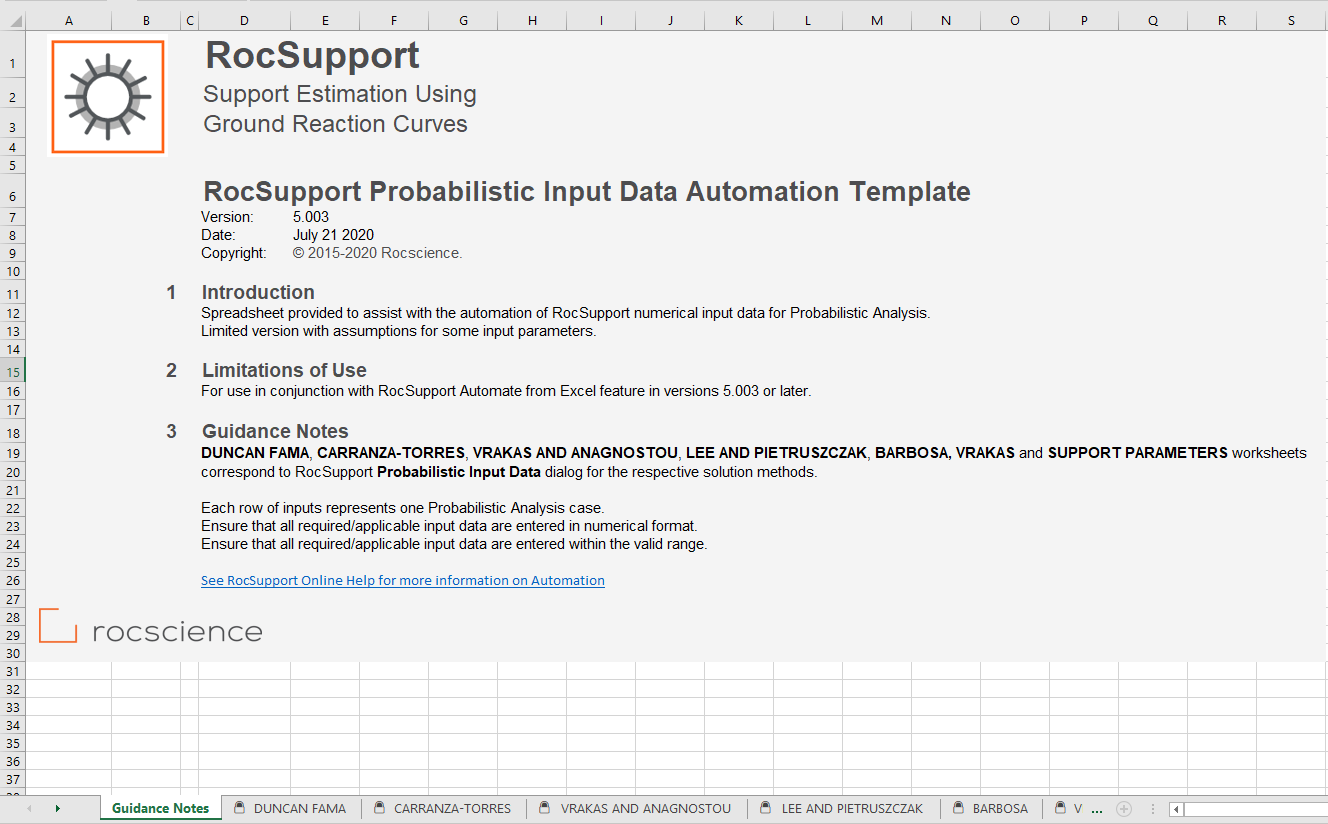 Probabilistic Excel Template