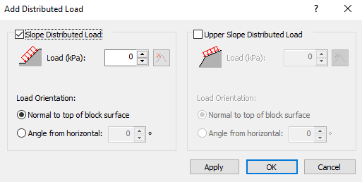 Add Distributed Load dialog