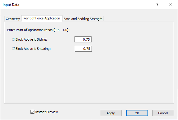 Point of Force Application