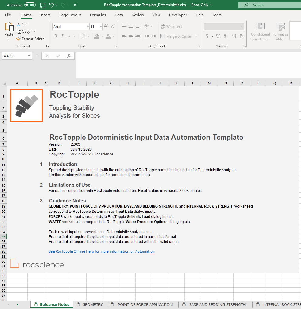 Input Excel File