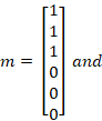 m =