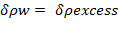 Spw = Spexcess