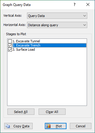 Graph Query Data dialog box 