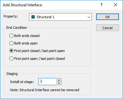 Add Structural Interface dialog box 