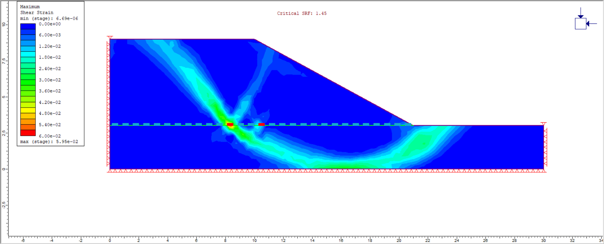 Image of unstable sliding slope 