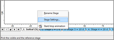 Stage tab- Stage Settings