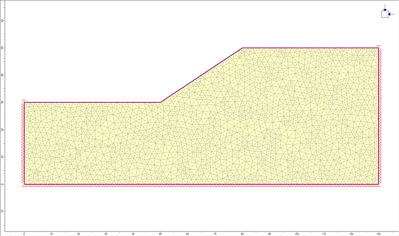 Image of a simple homogeneous slope model 