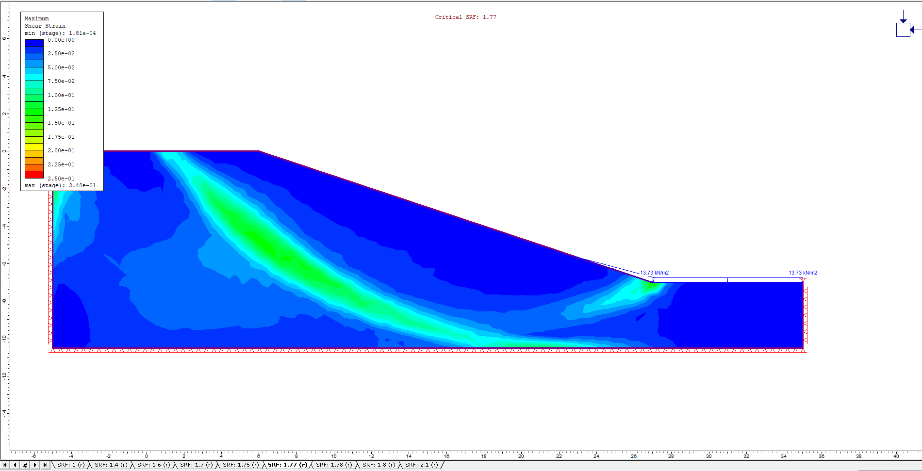 Image of model with L/H= 0.8 