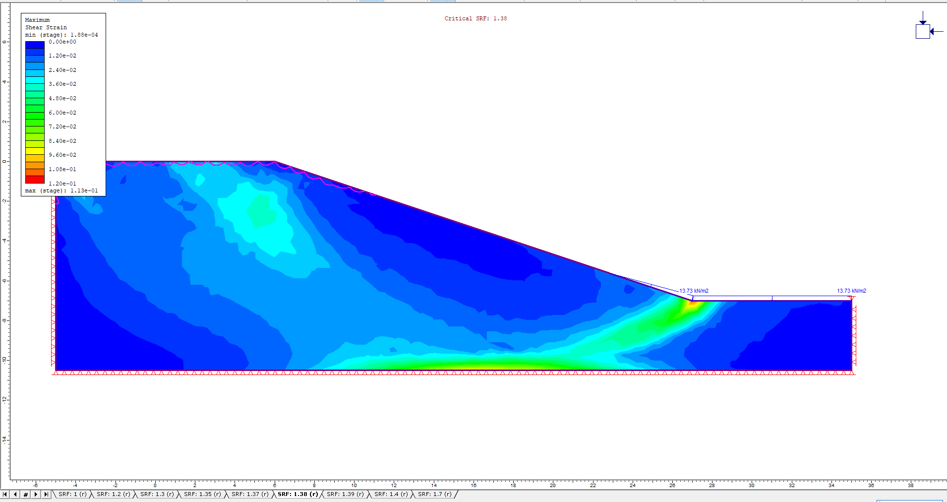 Image of model with L/H= 0.8 