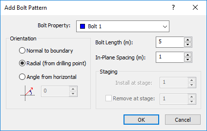 Add Bolt Pattern dialog box 