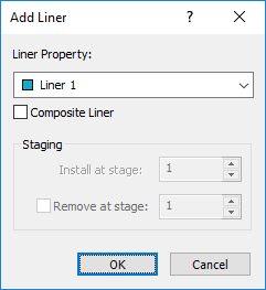 Add Liner dialog box 