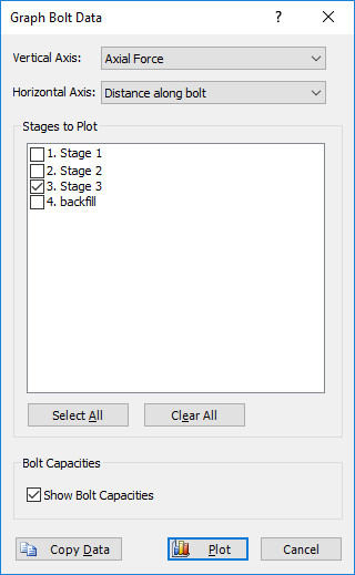 Graph Bolt Data dialog 