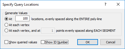 Specify Query Locations dialog 