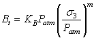 The tangential bulk modulus equation 